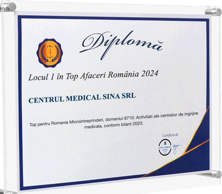 Locul 1 în Top Afaceri România 2024 — Centrul Medical Sina